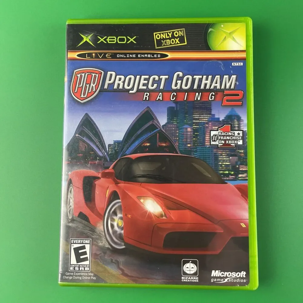 Project Gotham Racing 1 & 2 Video Game Lot (Microsoft Xbox) Complete CIB PGR